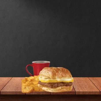 Bacon, Egg & Swiss Croissant Combo