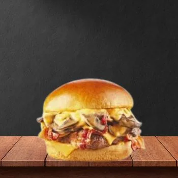 Bacon Portabella Mushroom Melt (Triple)