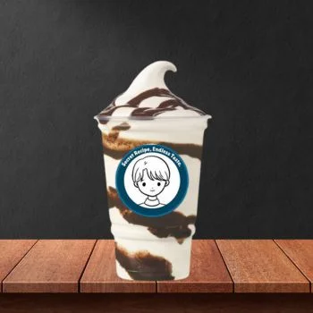 Brownie Batter Chocolate Frosty Swirl