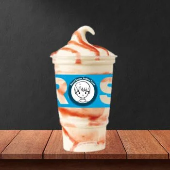 Large Caramel Vanilla Frosty Swirl