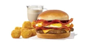 Breakfast Baconator Combo, HP Brown Sauce